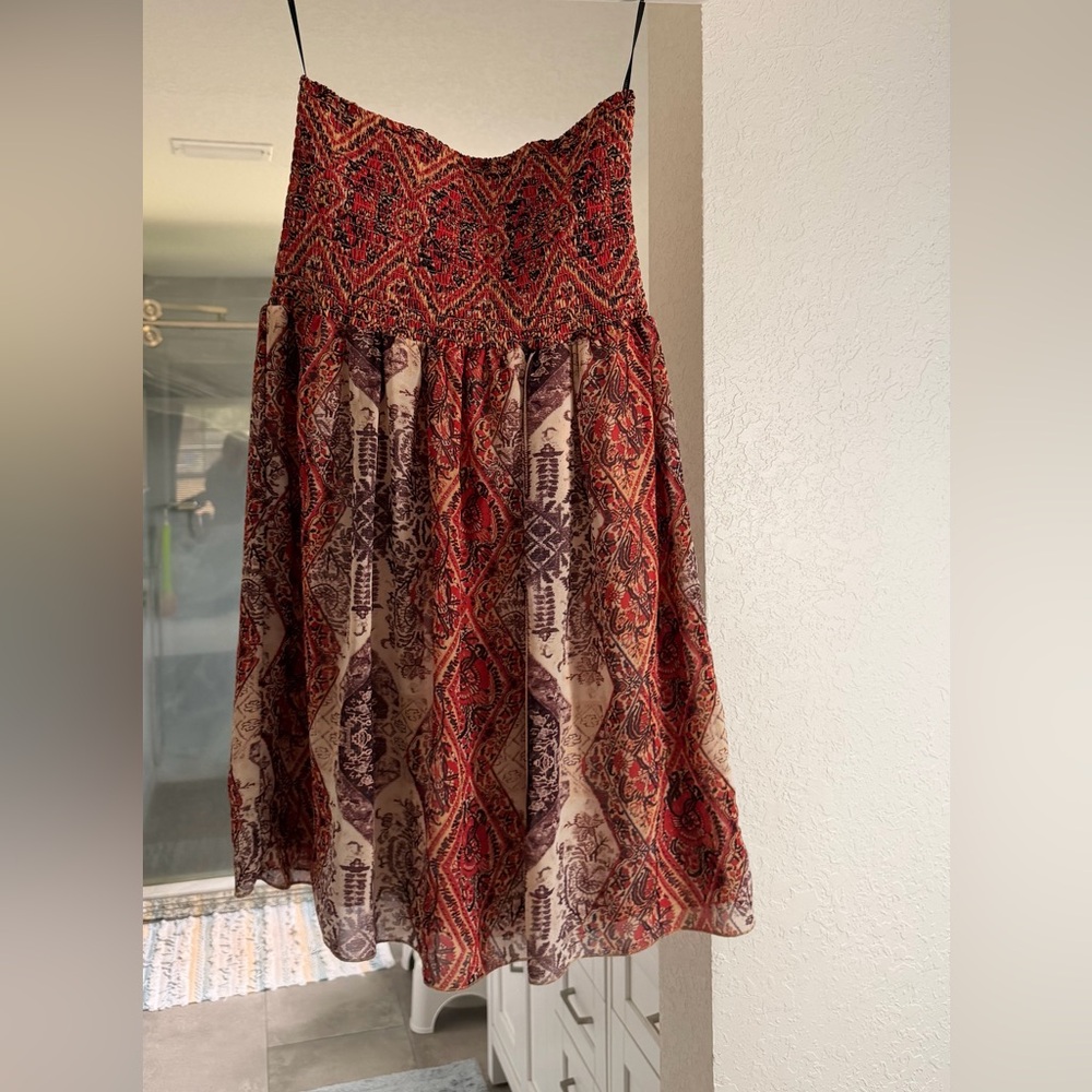 Forever 21 Bohemian Strapless Dress
